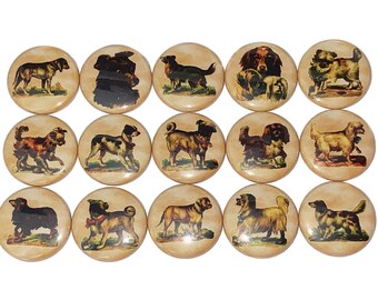 Dog Magnet, 1", 1.25", Button Magnet, Victorian Dog, Dog Button, Dog Decor, Antique Dog, Dog Theme, Dogs, Vintage Dog, Old Time Dog, DG004