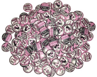 Diabetes, Type 1, 1", 1.25", Button, Diabetes Theme, Diabetes Awareness, Pink Ribbon Theme, Type 1 Diabetes, Flatback, Pinback, Badge, CA042