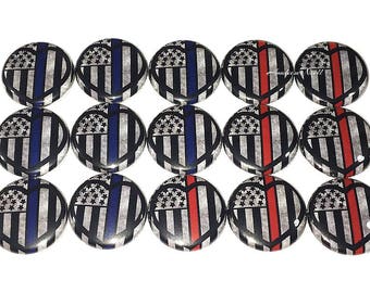 Police Magnet, Fireman Magnet, 1", 1.25", 1.5", Button Magnet, Police, Police Support, Leo, Fireman, Firefighter, Emergency Responder, LE016