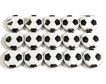 Soccer Ball Magnet, 1", 1.25", 1.5", Button Magnet, Soccer Magnet, Soccer, Soccerball, Soccer Theme, Party Favor, Soccer Decor, SE019