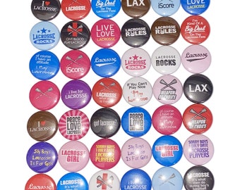 Lacrosse Magnet, 1", 1.25", 1.5", 2.25", Button Magnet, Lacrosse, Lacrosse Party Favor, Lacrosse Birthday, Lacrosse Gift, Magnet, SE048