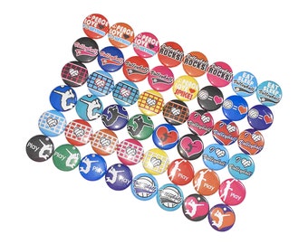 Volleyball, 1", 1.25", 1.5", Button, Volleyball Decor, Volleyball Theme, Party Favor, Birthday, Volley, Flatback, Pinback, Pin, Badge, SE008