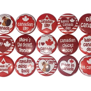 Canada Magnet, 1&quot;, 1.25&quot;, 1.5&quot;, 2.25&quot;, Button Magnet, Canada Decor, Canada Theme, Party Favor, Canadian, Canada Gift, Canada, Leaf, NE003