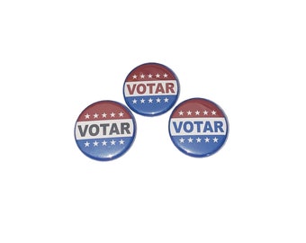 Votar Magnet, 1", 1.25", 1.5", 2.25", Button Magnet, Election, Campaign, Voter, Vote, Voting, Election Magnet, Campaign Magnet, PC024