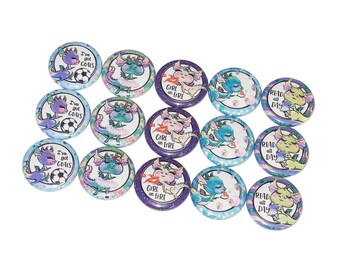 Dragons, 1", 1.25", 1.5", 2.25", Button, Dragon Theme, Dragon Decor, Reading, Soccer, Dragon Button, Flatback, Pinback, Pin, Badge, MC017