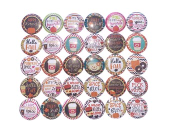 Fall Magnet, Harvest, 1", 1.25", 1.5", Button Magnet, Scarecrow Magnet, Scarecrows, Fall Magnet, Scarecrow Theme, Scarecrow Decor, FL008
