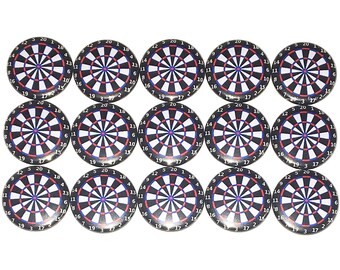 Dart Magnet, 1", 1.25", Button Magnet, Darts, Dart Birthday, Dart Party Favor, Dart Birthday, Dart Gift, Dart Decor, Dart Theme, Game, GM009