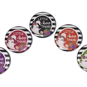 Ghost Magnet, 1&quot;, 1.25&quot;, Button Magnet, Halloween Party Favor, Ghosts, Ghost Theme, Ghost Decor, Halloween Magnet, Halloween, Fall, H023