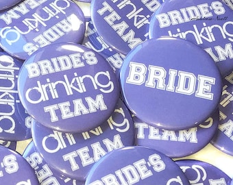 Bachelorette Party, Lavender, White, 1.5", 2.25", Pinback Button, Bachelorette, Bachelorette Pin, Bridal Party Favor, Bride, BW029, BW104