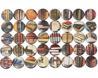 Book Magnet, 1", 1.25", 1.5", 2.25", Old Book, Book, Book Decor, Book Theme, Reading Theme, Reading Magnet, Reading Decor, Reading, RB002