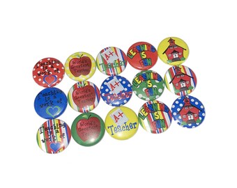 Teaching, Teacher, Classroom, 1", 1.25", Button Magnet, Teacher Gift, Teacher Button, Classroom, Classroom Magnet, Classroom Decor, SC013