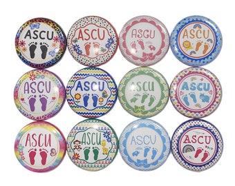 ASCU Magnet, Antepartum, 1", 1.25", 1.5", 2.25", Button Magnet, ASCU, Maternity, OB, OB014