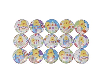 Easter Magnet, Chick Magnet, 1", 1.25", 1.5", Button Magnet, Easter Eggs, Easter, Easter Party Favor, Chicken Magnet, Chick Magnet, EA004