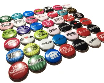 Senior Magnet, 1", 1.25", 1.5", 2.25", Button Magnet, Graduate Magnet, Senior Party Favor, Senior Gift, Locker Magnet, Back to School, SC002