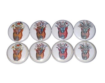 Larynx and Thyroid Magnet, 1", 1.25", 1.5", 2.25", Button Magnet, Anatomy Theme, Anatomy Decor, Larynx, Thyroid, Anatomy, AE009