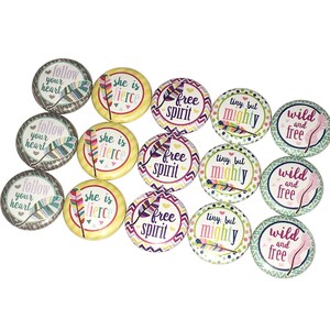 Feather, Tribal, Boho, 1", 1.25", 1.5", 2.25", Button, Tribal Theme, Tribal Party Favor, Quote, Fierce, Flatback, Pinback, Pin, Badge, Q002