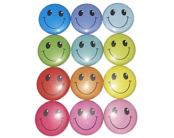 Face Magnet, 1", 1.25", 1.5", 2.25", Button Magnet, Face Decor, Face Theme, Face Party Favor, HT010