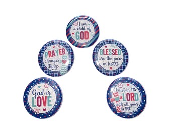 Christian Magnet, 1", 1.25", 1.5", 2.25", Button Magnet, Faith, Christian, Church Magnet, Praise, Party Favor, Church, Love, FT003