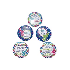 Hummingbird, 1&quot;, 1.25&quot;, 1.5&quot;, 2.25&quot;, Button, Bird, Hummingbird Theme, Hummingbird Decor, Humming Bird, Flatback, Pinback, Pin, Badge, BR006