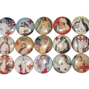 Nurse Magnet, Vintage Nurse, 1&quot;, 1.25&quot;, 1.5&quot;, 2.25&quot;, Button Magnet, Nurse Decor, Nurse Theme, Nurse Party Favor, Nurse, Nurse Gift, NU019