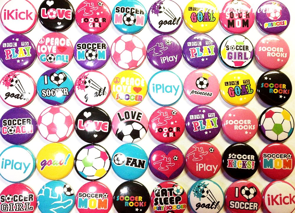 Soccer Button Soccer 1 1.25 Button Soccer Theme Soccer | Etsy