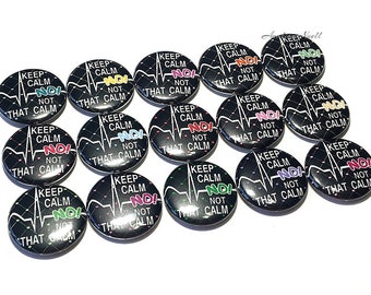 EKG Magnet, 1", 1.25", Button Magnet, Electrocardiogram, Medical Theme, Flat Line, EKG, Medical Party Favor, EKG Theme, Ekg Decor, MP011
