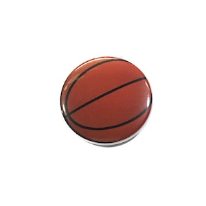 Basketball, 1&quot;, 1.25&quot;, 1.5&quot;, 2.25&quot;, Button, Basketball Theme, Basketball Decor, Party Favor, Bball, Flatback, Pinback, Pin, Badge, SE006