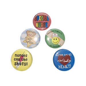 Nurses, RN, Imperfect, 1.25&quot; Pinback Button, 4 Buttons, Ready to Ship, NU025