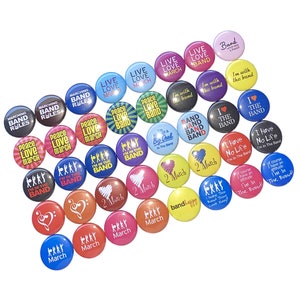 Marching Band, Band, 1&quot; Pinback Button, 40 Buttons, Ready to Ship, MB008