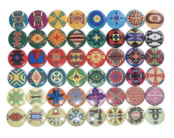 Native American, Magnet, 1", 1.25", 1.5", 2.25", Button Magnet, Native Design, Native Theme, Native Party Favor, Native Decor, Tribal, T005