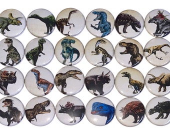 Dinosaur Magnet, 1", 1.25", 1.5", 2.25", Button Magnet, Dinosaur Decor, Dinosaur Theme, Party Favor, Prehistoric, Jurrasic, Dino, DU002