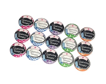 Respiratory Therapist, RT, 1", 1.25", 1.5", Button, Respiratory Theme, Respiratory Decor, Respiratory Gift, Flatback, Pinback, Badge, RT003