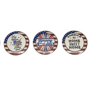 Patriot Magnet, Religious Magnet, 1&quot;, 1.25&quot;, 1.5&quot;, Button Magnet, Independence Day, USA, American Flag, Patriotic Theme, July 4th, PC020