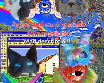 Open!Therian mask commissions! READ DESCRIPTION!