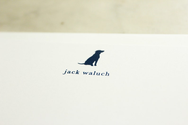 navy blue lab retriever personalized children/'s notecards thank you cards stationery baby gift