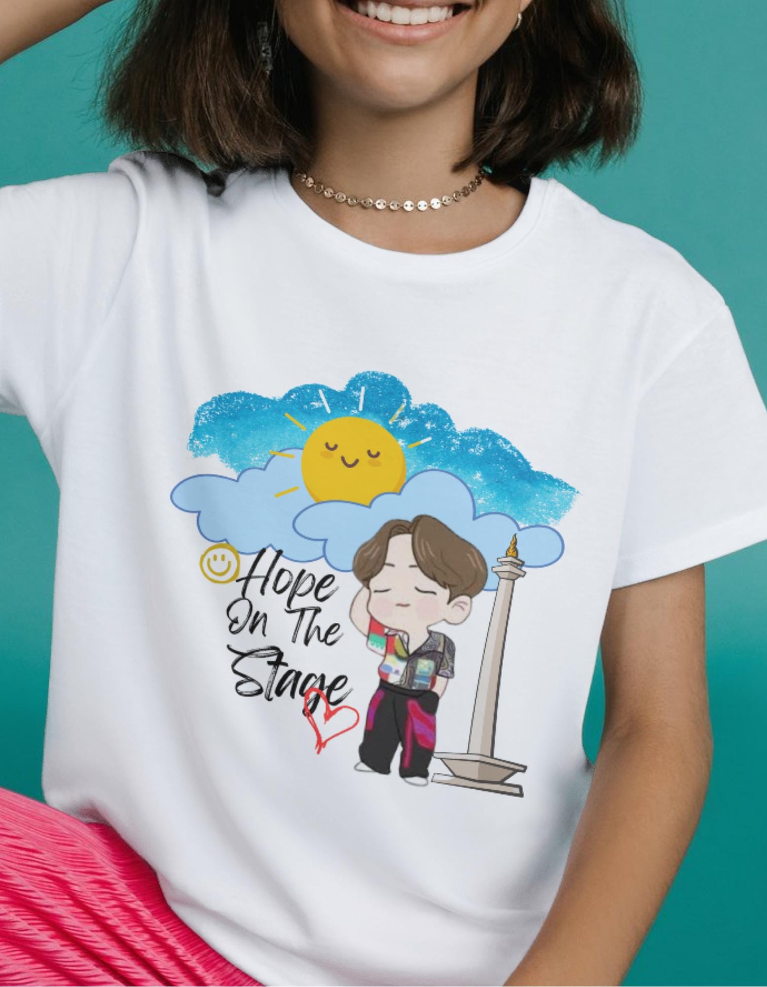 KPop J HOPe Sweet Dreams T-shirt, Cloud Design, Unisex Tee, Music Album Fan Merch, Hope on the Stage, KPop Idol Gift