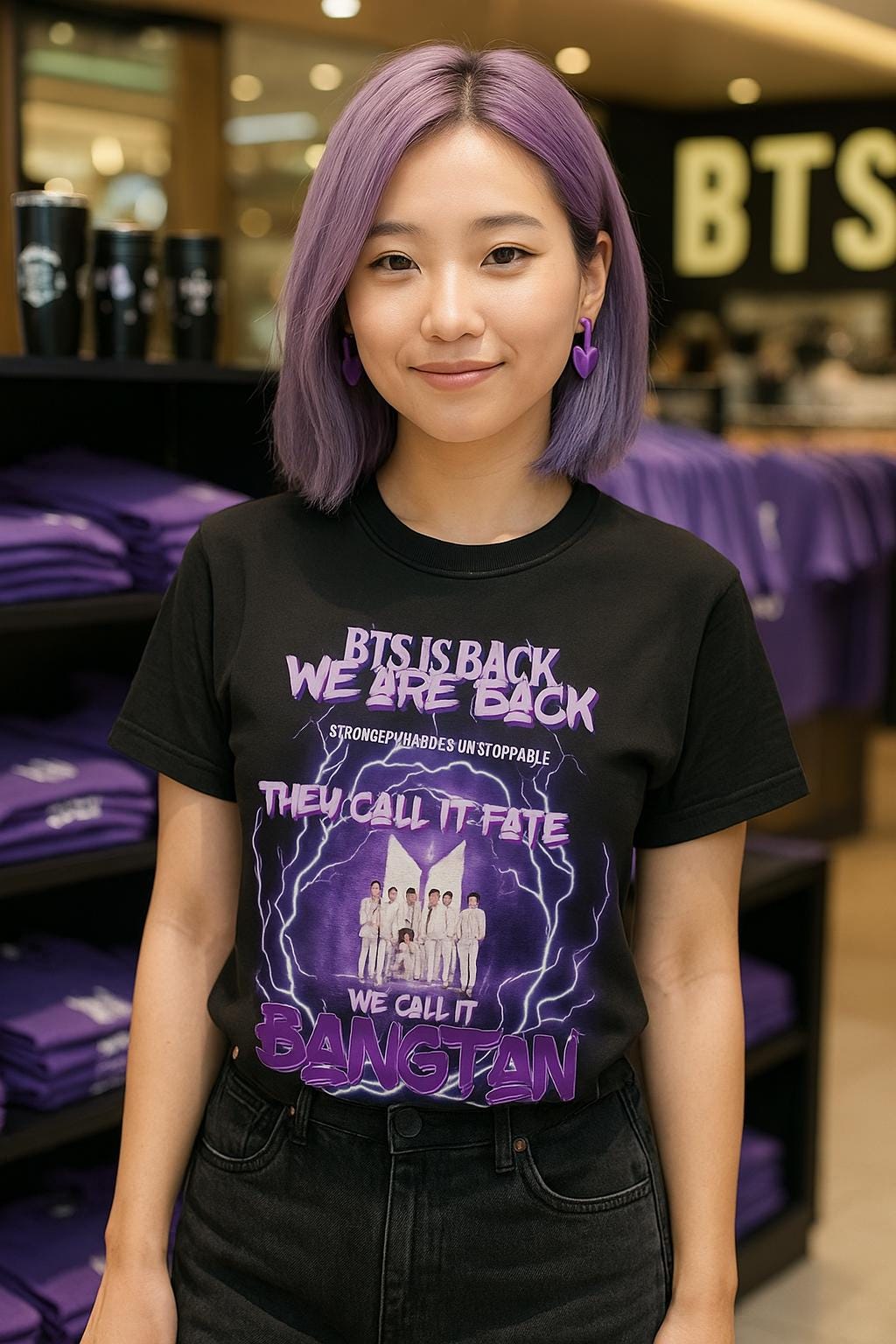 Bts Oversized Shirt - Etsy