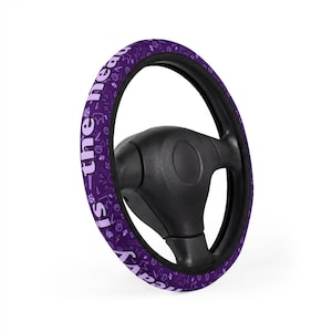 Accesorios para coche de BTS 2026 / Funda para volante con cita del Ejército en color morado / Swim