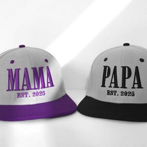 Custom Embroidered 3D Text Snapback Hats, Personalized Flat Bill Hats, Custom text/logo, Embroidered Dad Cap Bachelor Party Gift Dad hat