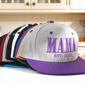 Cappelli con ricamo di testo personalizzato, cappellino snapback personalizzato con visiera piatta, cappello da papà, cappello con logo, cappellino da baseball personalizzato, regalo per addio al nubilato