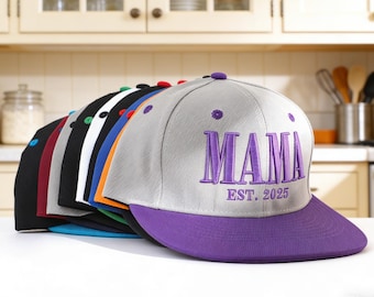 Czapki z haftowanym tekstem, spersonalizowana czapka typu snapback z płaskim daszkiem, czapka dla taty, czapka z logo, spersonalizowana czapka z daszkiem, prezent na wieczór panieński