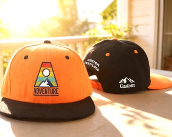 Spersonalizowana czapka z logo taty, haftowane czapki z płaskim daszkiem, spersonalizowany napis na czapce, haftowane czapki typu snapback, czapka na wieczór kawalerski, prezent świąteczny