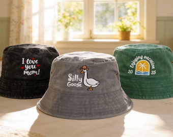 Aangepast logo emmerhoed, geborduurde tekst emmerhoed, gepersonaliseerde hoed, vintage hoed gepersonaliseerde vrouwenhoed vrijgezellenfeest cadeau voor papa moeder