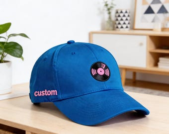 Custom Embroidered Logo Baseball Hat, Personalized Text Structural hat, Name hat, Bachelor Party Gift, Unisex Hat Gift for Dad Mom Him