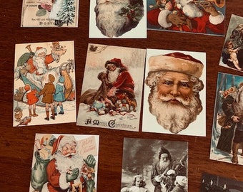 Christmas Santa Claus vintage inspired  post cards. 25 different images printed on a quality card stock*Envelopes included.