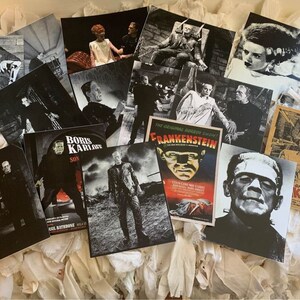 CARTES POSTALES FRANKENSTEIN D’HALLOWEEN* Taille authentique du bureau de poste * Juste besoin d’un timbre * Blanc au dos pour le message avec des graphiques de carte postale * 16