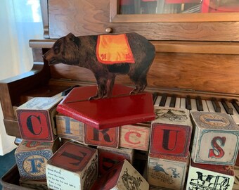 CIRCUS*BEAR*Toda la madera con un hermoso soporte*Leones, tigres y osos, ¡oh Dios mío!*Nuestra colección más nueva*Colección*Regalo*Exhibición*Navidad*Guardería*