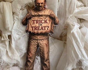 Halloween Hannibal character ornament*Scary*Gothic*Spooky*Weird*What is for dinner?