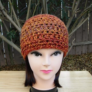 Dark Burnt Orange Brown Rust Lightweight Beanie Extra Soft - Etsy