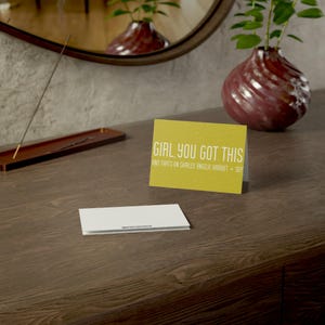 Carte d'affirmation sur l'histoire des Noirs - Girl, You Got This - Cadeau d'encouragement pour femme - Carte de voeux inspirante - Ensemble de cartes stimulantes